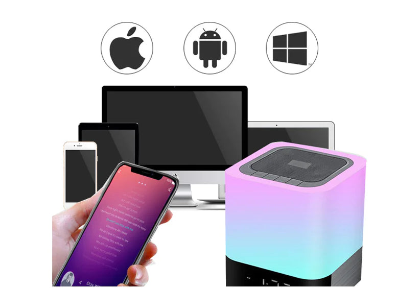 Colorful Touch Lamp Bluetooth Speaker, Portable Gift Audio