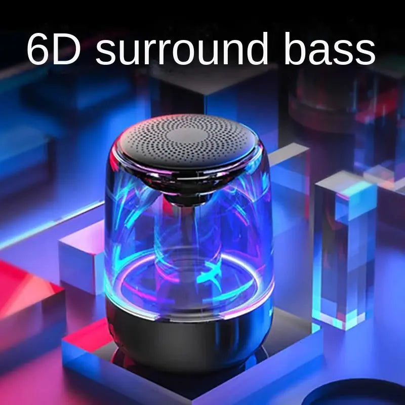 Portable Bluetooth Speaker with Colorful Lights