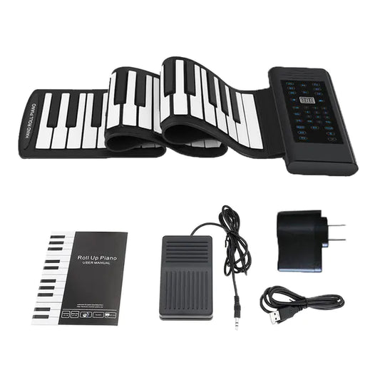 Portable Foldable Piano with Bluetooth Speaker