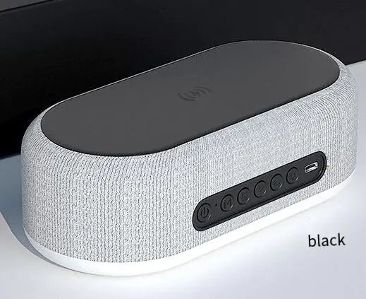 Amazon Desktop Clock Alarm with Wireless Charger & Lamp